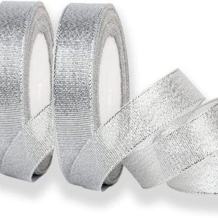 Silver Glitter Ribbon