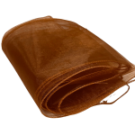 10Pc Brown Organza Chair Sashes