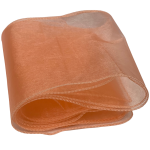 10 Stück korallenrote Organza-Stuhlschärpen