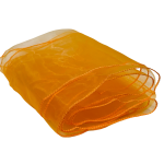 10Pc Sunflower Orange Organza Chair Sashes