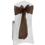 10 Stück aschbraune Organza-Stuhlschärpen - Image 3