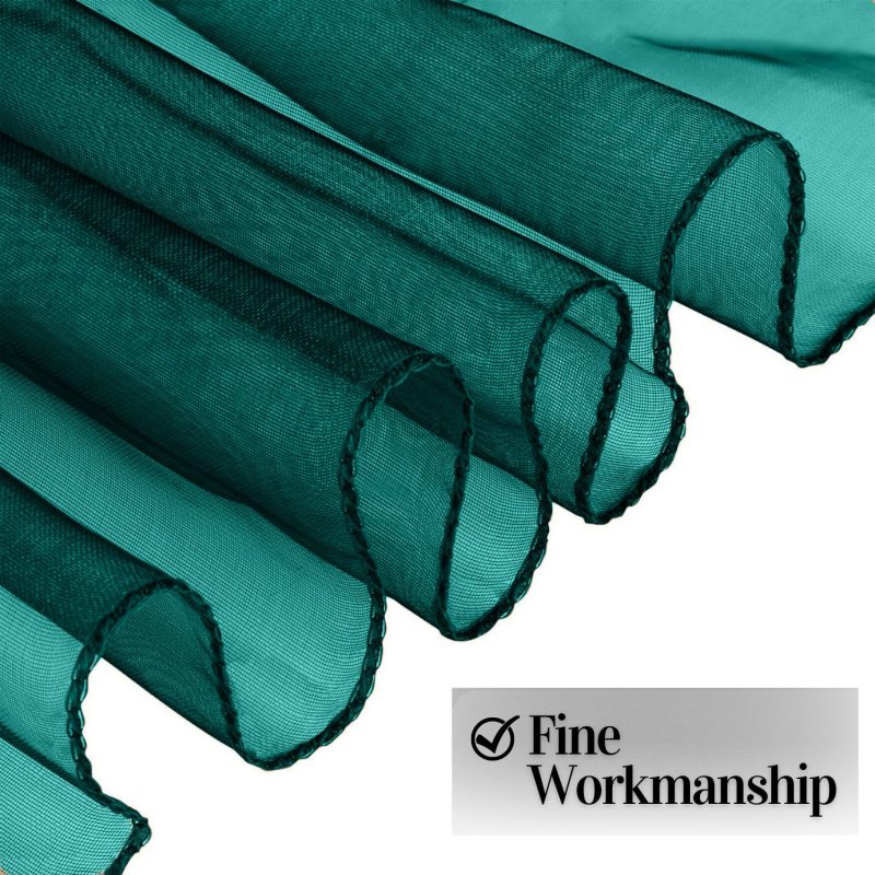 dark green organza sash 1
