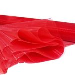 Rote Organza-Rolle