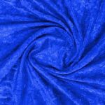 Royal Blue Fitted Crushed Velvet Cloth with Table Skirt