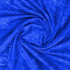 70 x 126" Royal Blue Crushed Velvet Tablecloth
