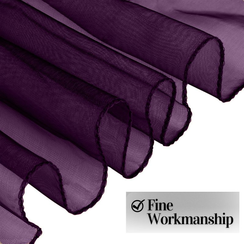 violet purple organza sash 3