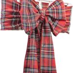 8" x 108'' Tartan Red Chair Sash