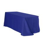 70'' x 108'' Royal Blue Polyester Tablecloth
