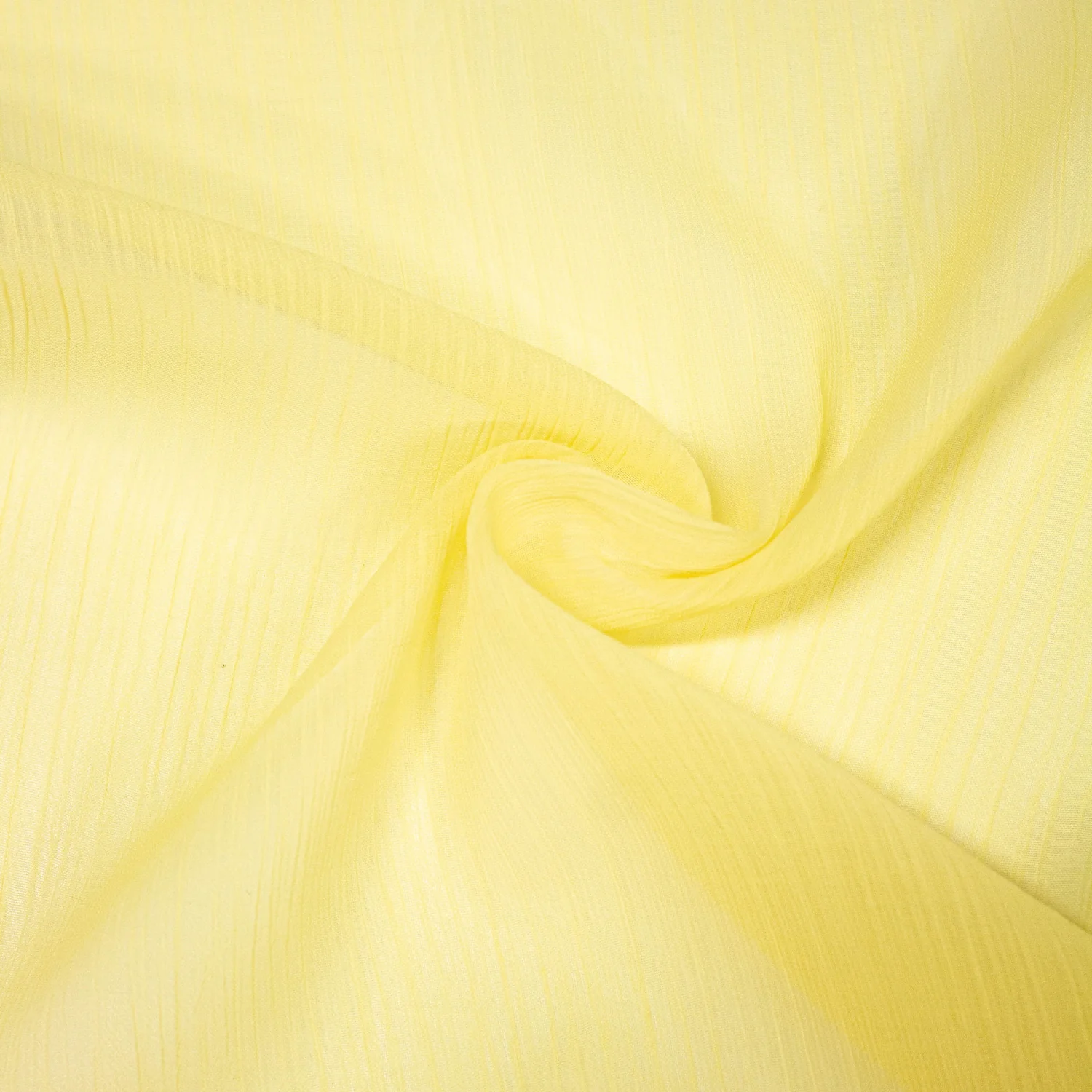 chiffon fabric Light Yellow Chiffon Fabric 1M - Image 1